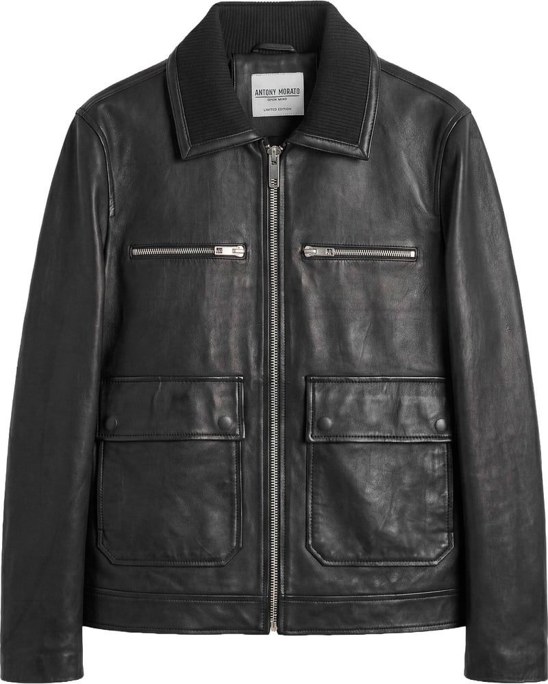 COAT BLADE SLIM FIT IN REAL LEATHER