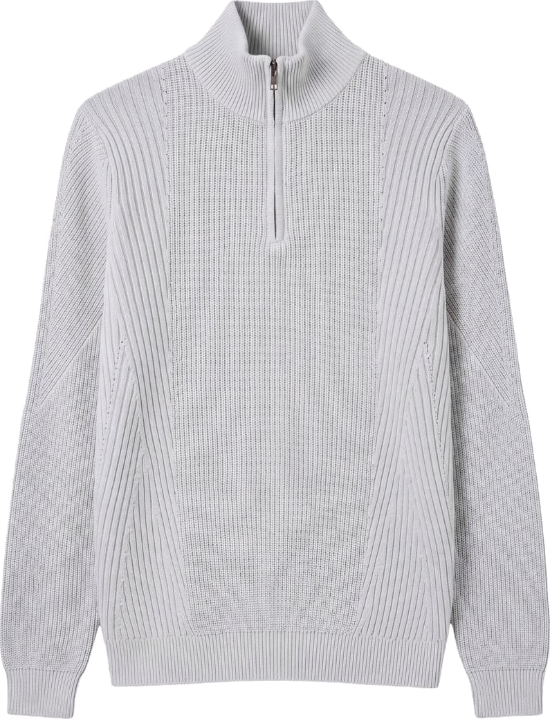 Ice relaxed-fit zip turtleneck sweater in techno wool blend