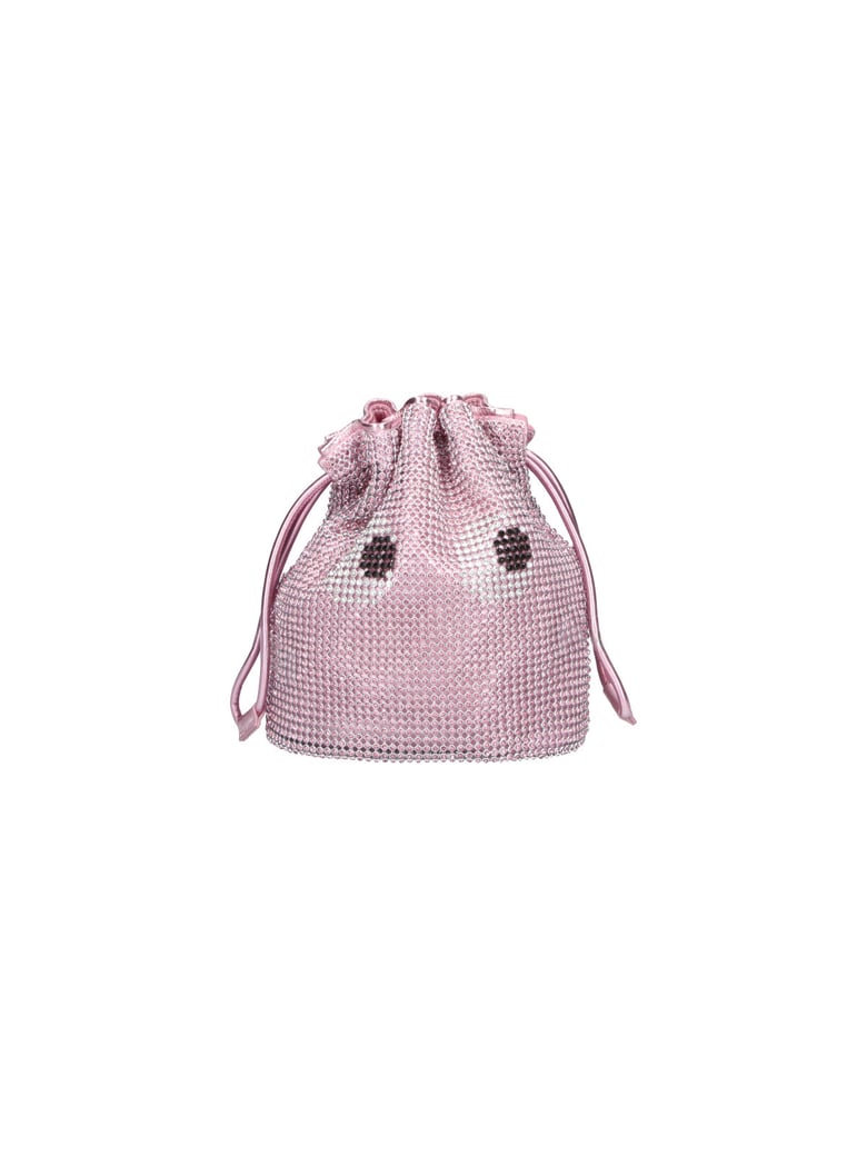 Pink Eyes Leather Clutch
