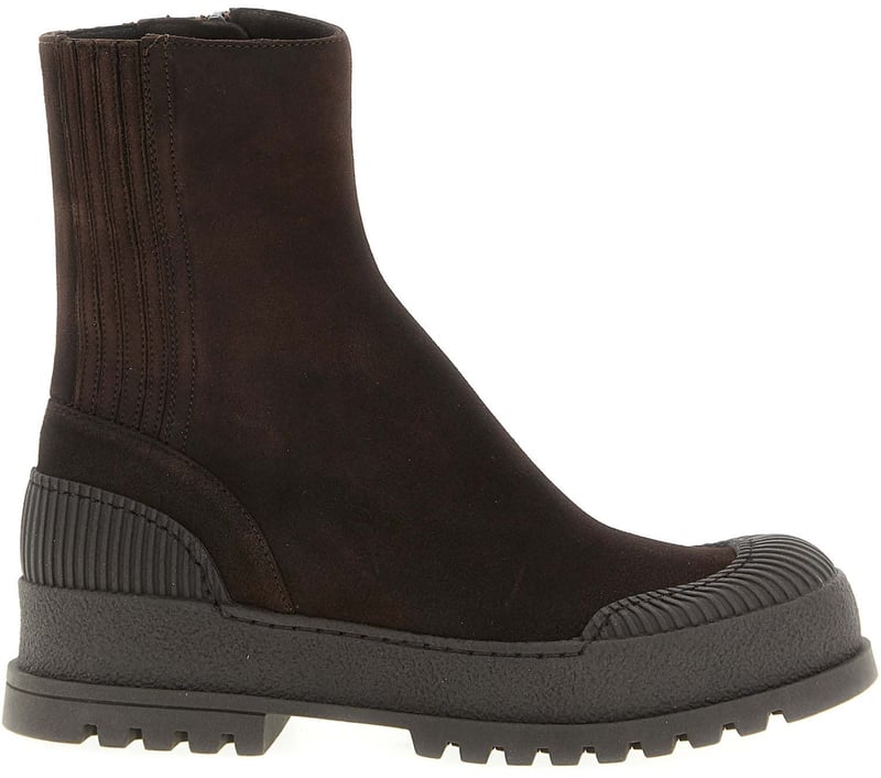 Aquazzura Brown Goatskin Ankle Boots