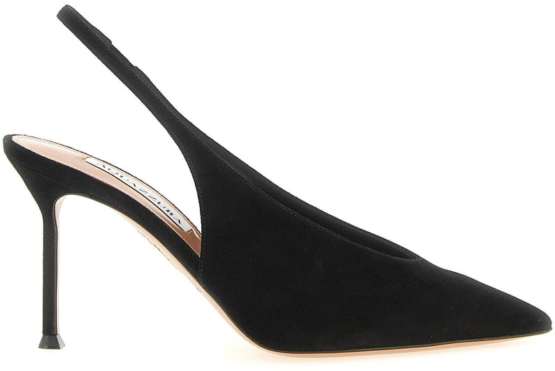 Aquazzura Black Calfskin High Heel Pumps