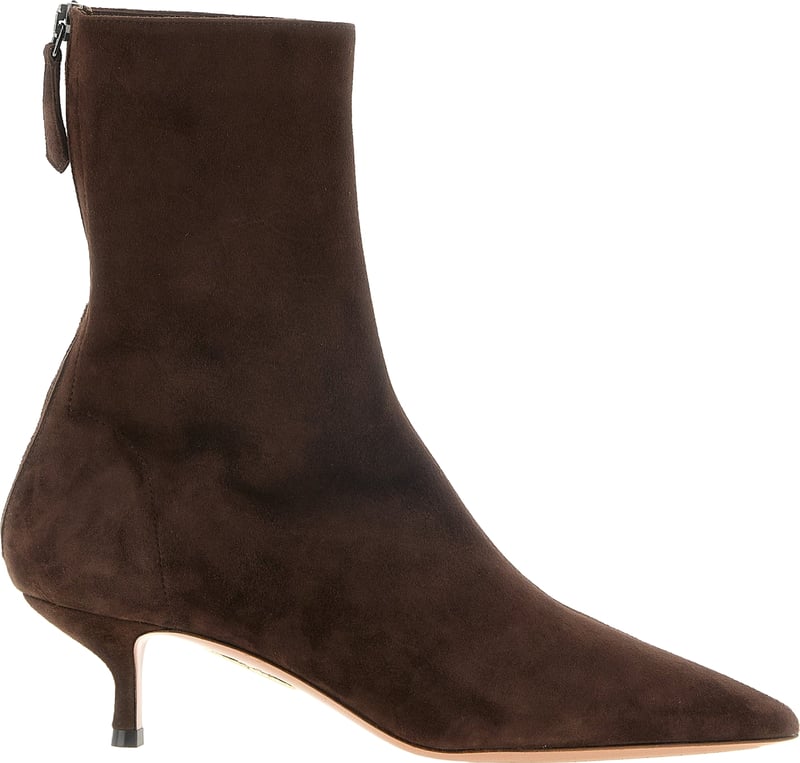 Aquazzura Brown Calfskin Ankle Boots