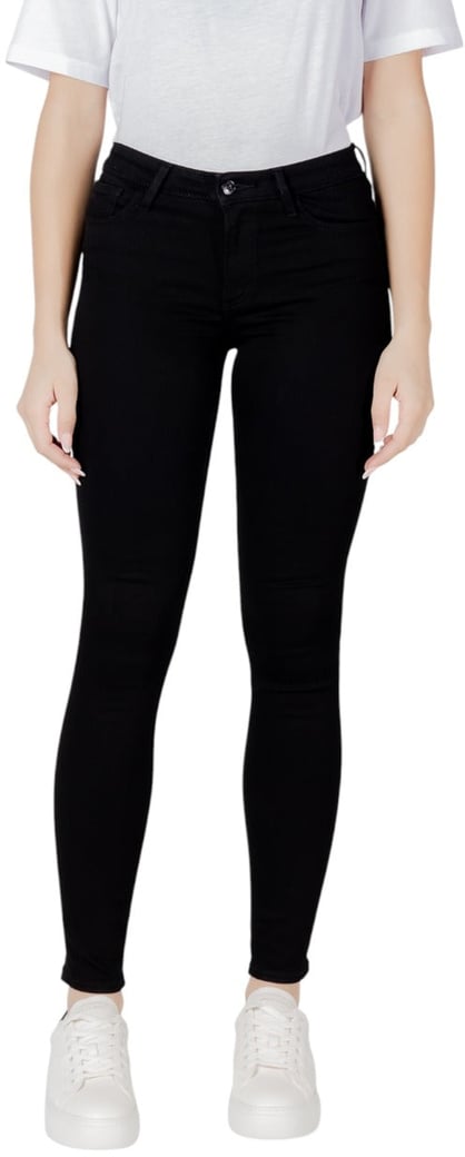 Armani Exchange Black Cotton Skinny Jeans