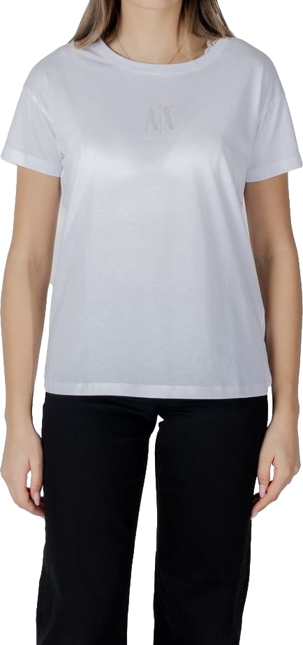Armani Exchange White Cotton T-Shirt