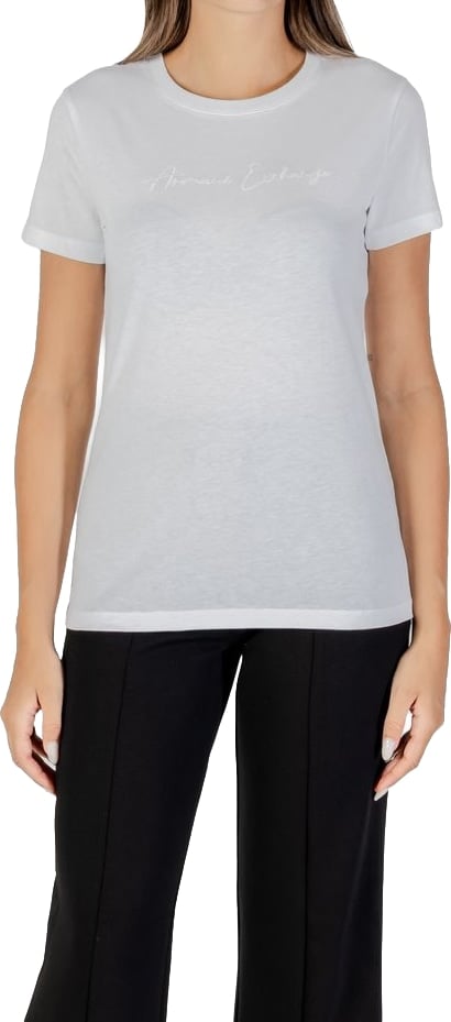 Armani Exchange White Cotton T-Shirt