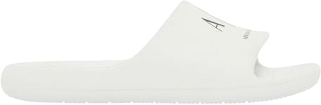 Armani Exchange Black And White EVA Slippers