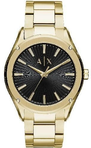 Armani Exchange Gold Stainless Steel Dress Watch
