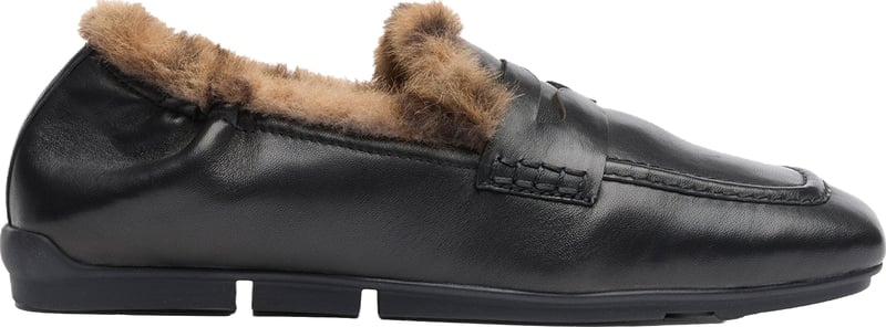 Sandals Combob:Nappa Blk/Fakefur Leopa