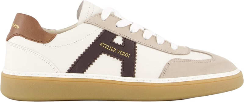 Atelier Verdi Heren Vico Sneaker Wit/Beige