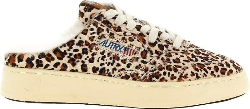 Autry Brown Cowhide Low Top Sneakers