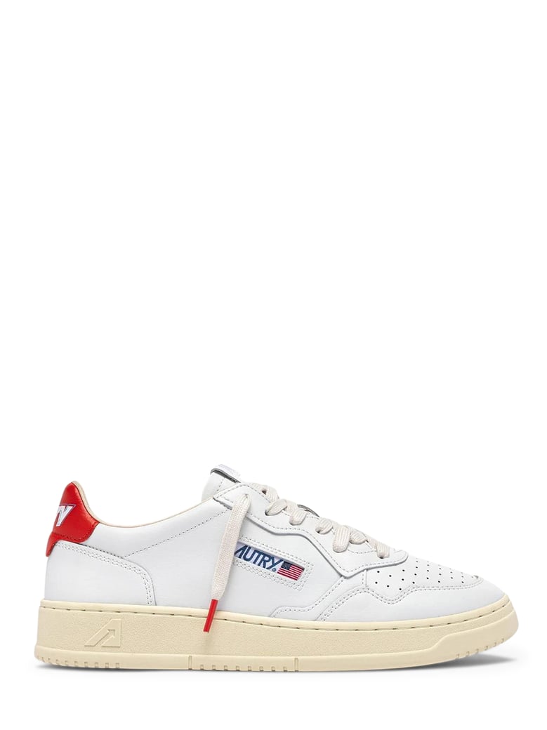Medalist Low Leather Heel Tab Sneakers