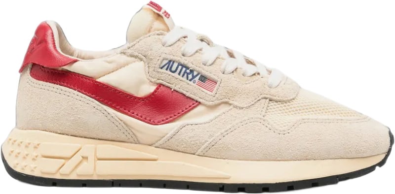 sneakers beige rood reelwind