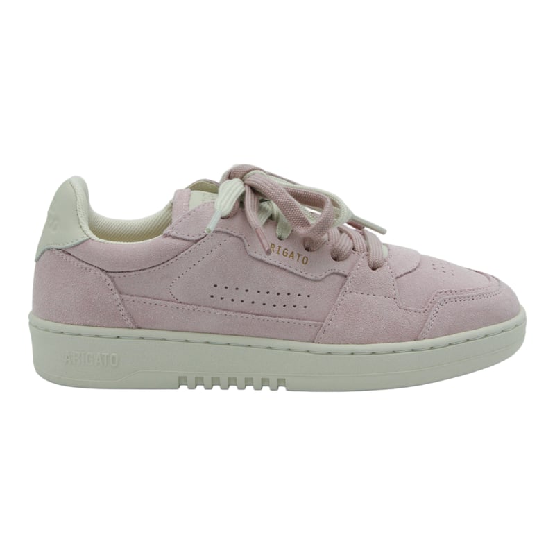 Suede Sneakers with Pastel Pink Upper