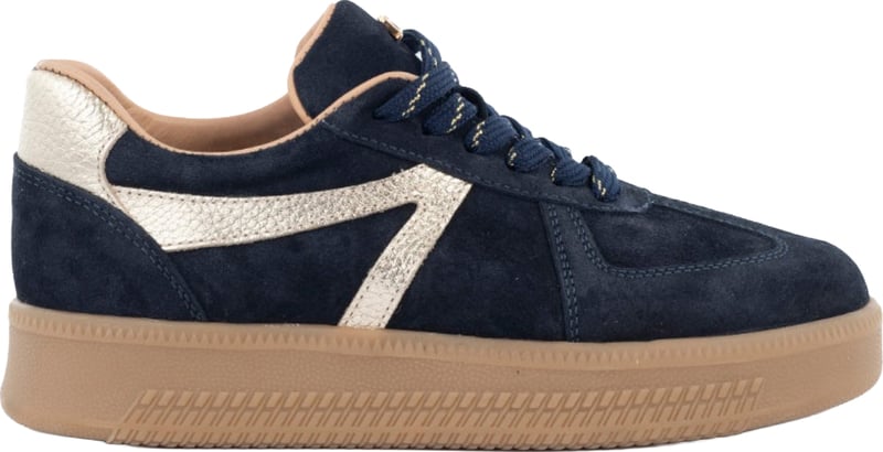 Babouche Liva sneakers navy/gold