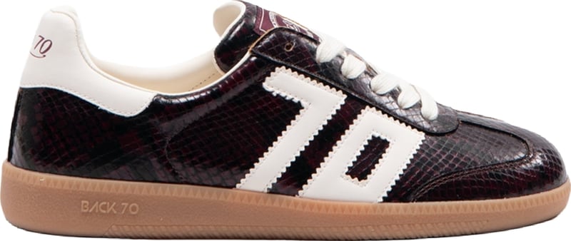 Dames Cloud sneaker snake Bordeauxrood