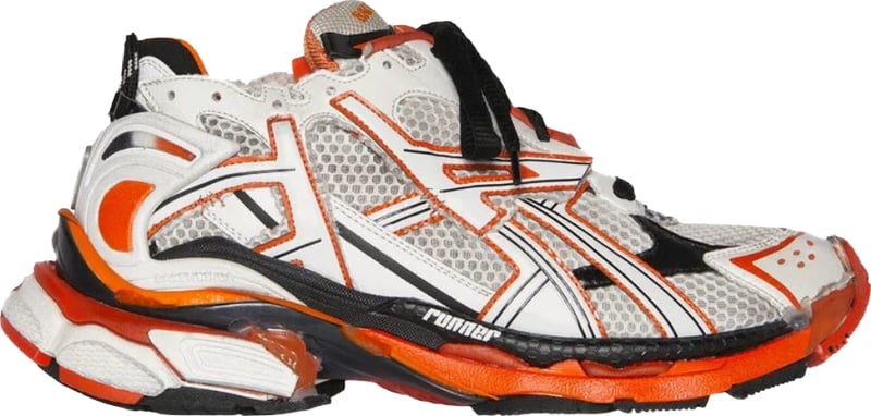 Balenciaga Runner Women's Sneakers White Orange