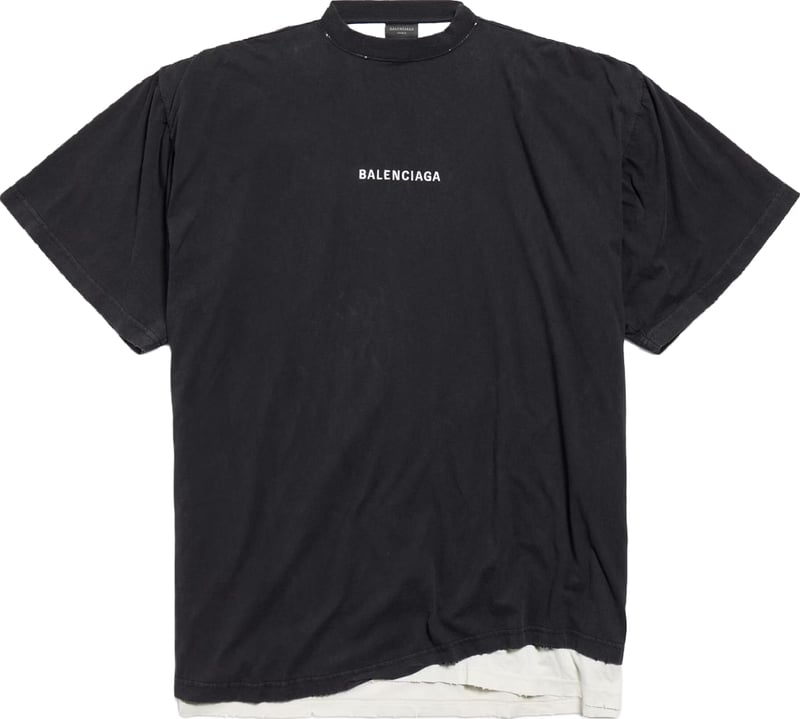 Balenciaga Back Double Unisex T-Shirt Black