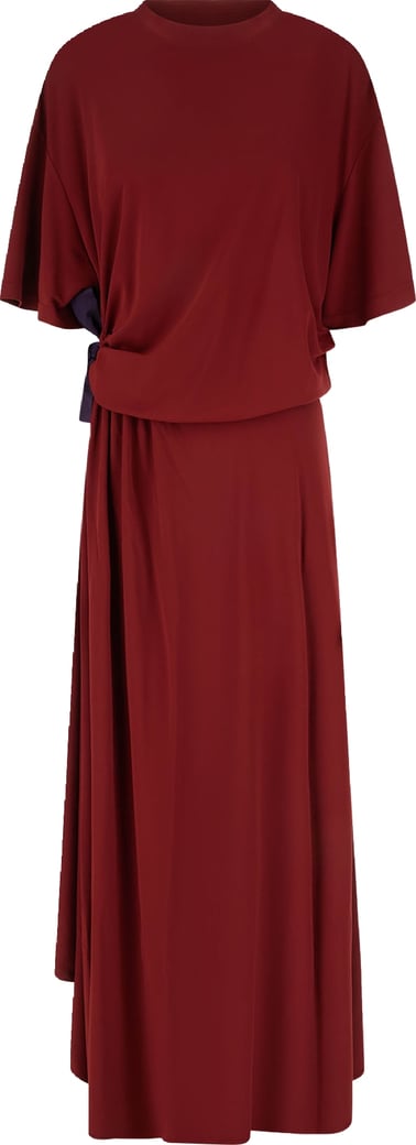 Balenciaga Tiziano red viscose blend dress