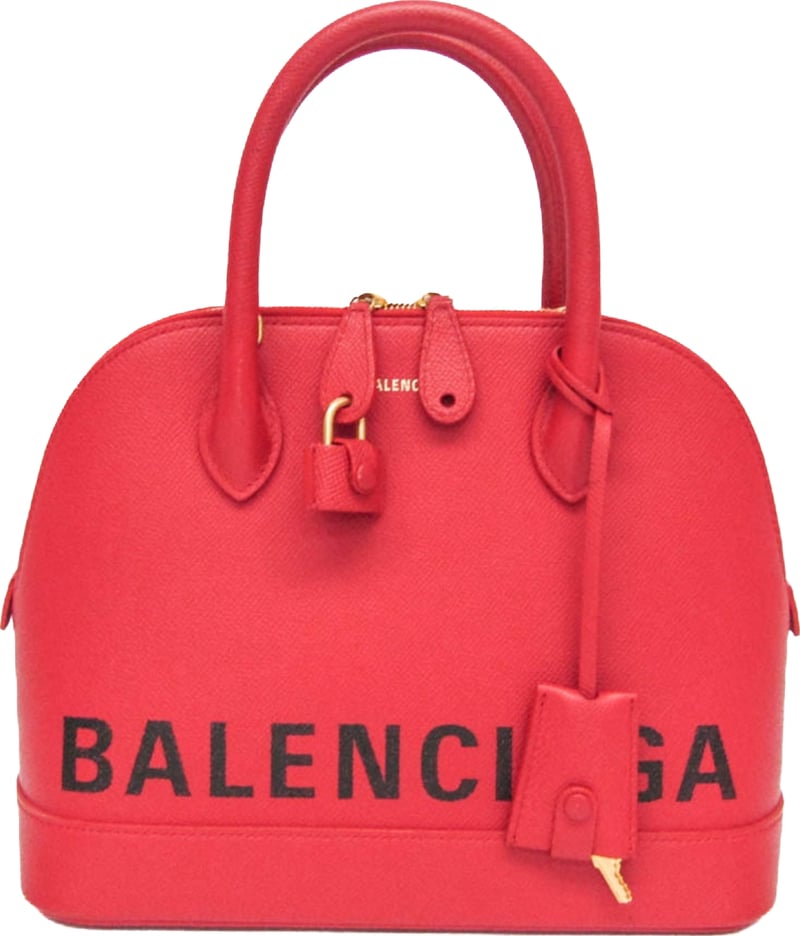 Balenciaga Logo Ville Leather Small