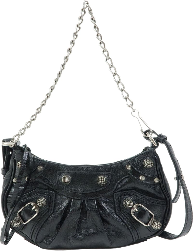 Balenciaga Le Cagole Giant Studs Chain Leather XS