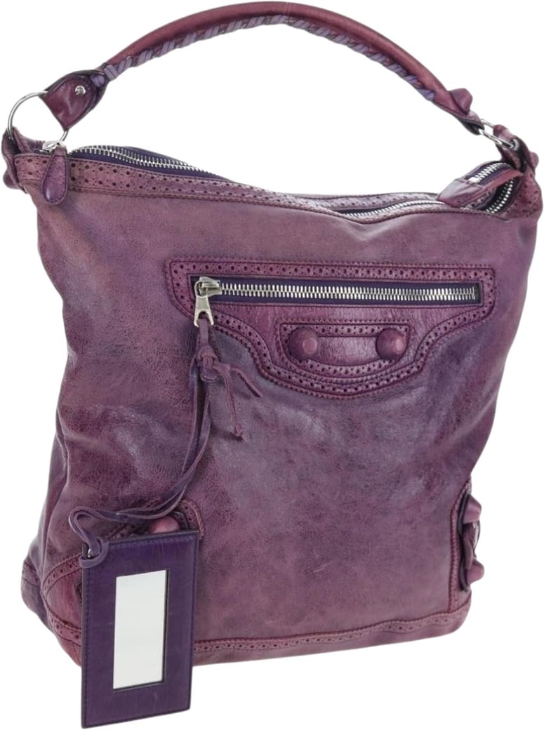 Balenciaga Covered Giant Brogues Day Hobo Leather