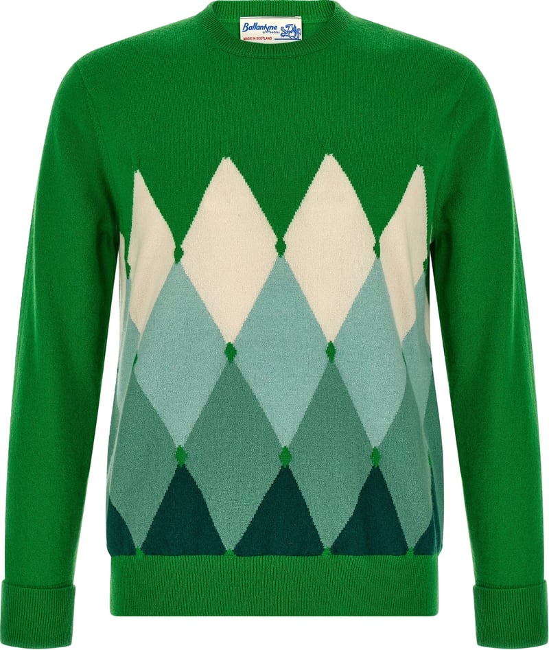 Ballantyne Bicolor Cashmere Cardigan