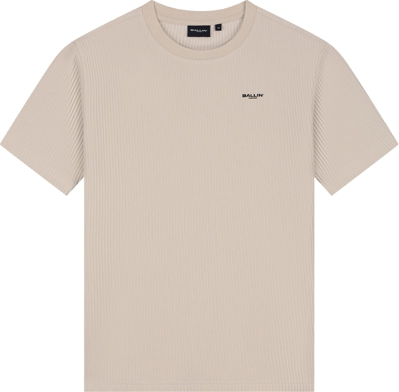 Ballin Kids Vertical Stripes T-shirt 26017144 Taupe 53