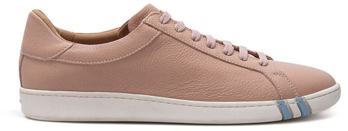 Bally Pink Leather Low Top Sneakers