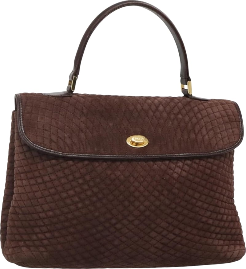 Bally Handbag Quilted Suede
