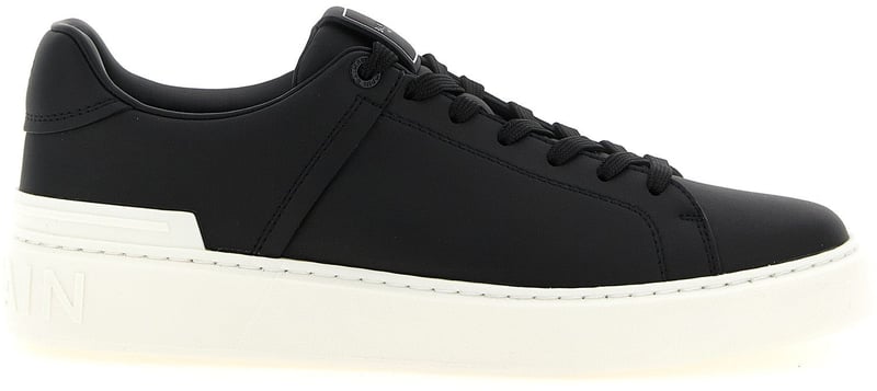 Balmain Bicolor Calfskin Low Top Sneakers