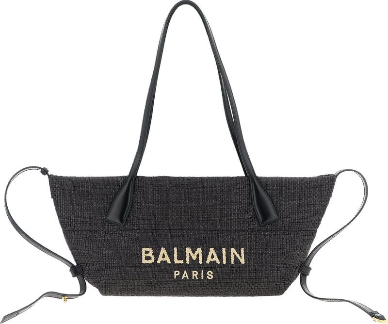 Balmain Black Polyamide Tote Bag