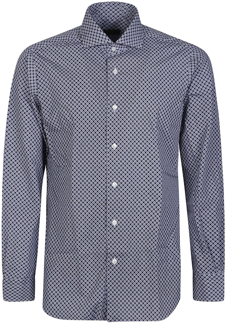 Neck Shirt Blue