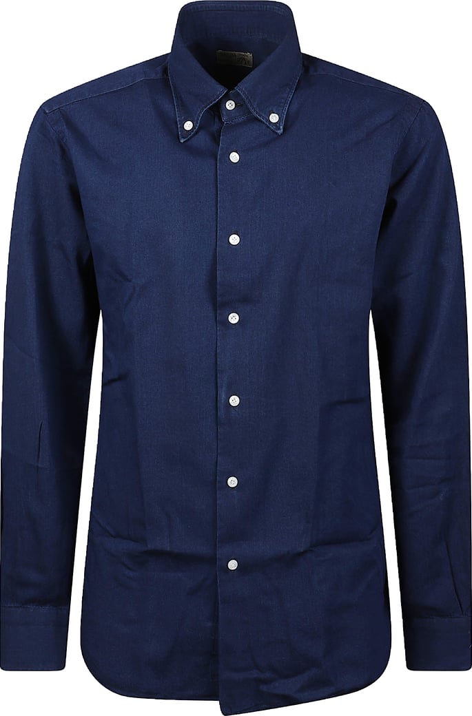 Long Sleeve Button Down Shirt Blue