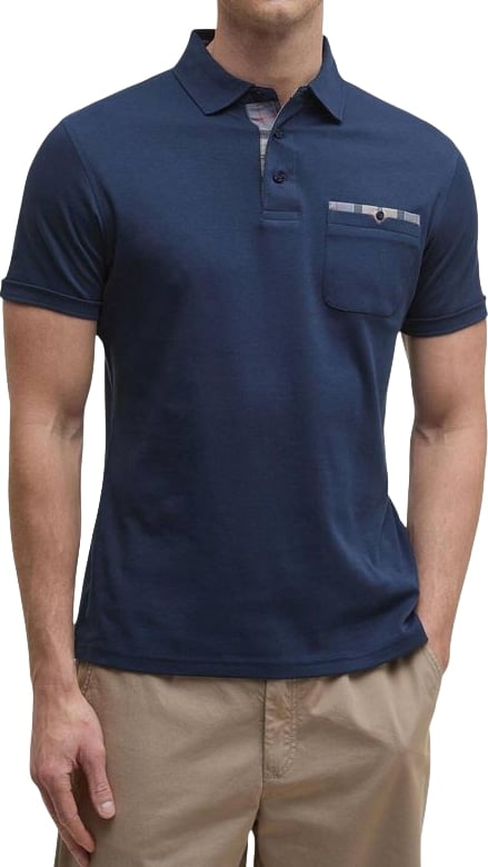 Barbour Blue Cotton Polo Shirt