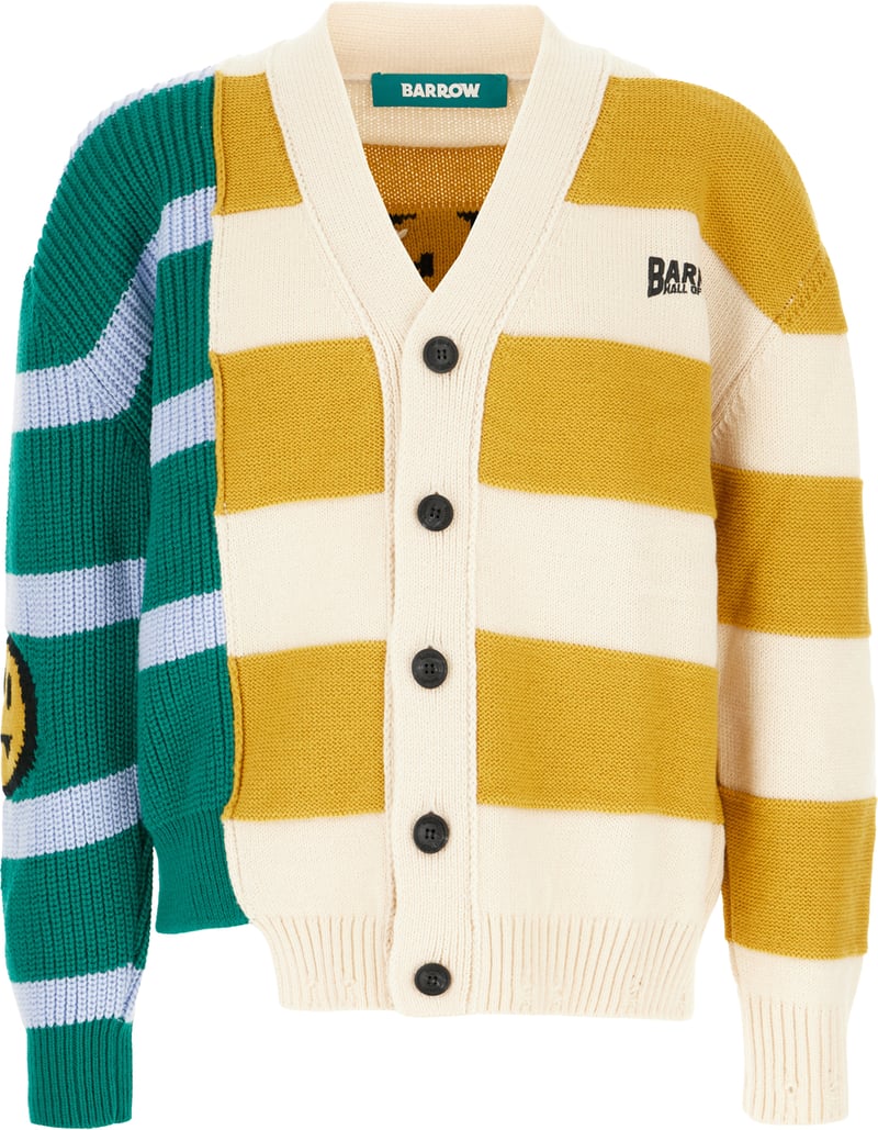Barrow Multicolor wool and acrylic cardigan