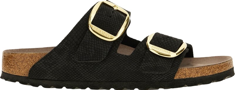 Birkenstock Black leather Arizona Big Buckle sandals