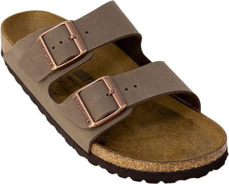 Birkenstock Brown Leather Flat Sandals