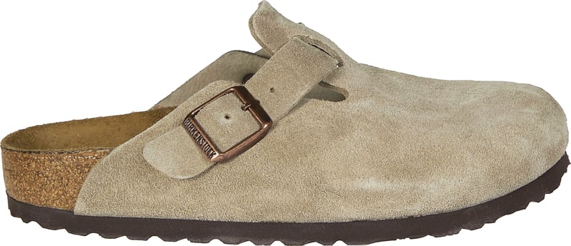 Taupe Boston SFB Suede Leather Mules