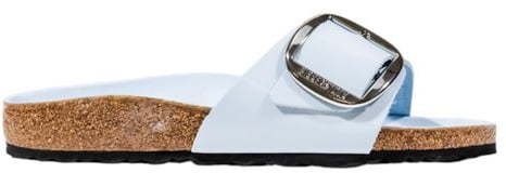 Birkenstock Blue Artificial Leather Flat Sandals