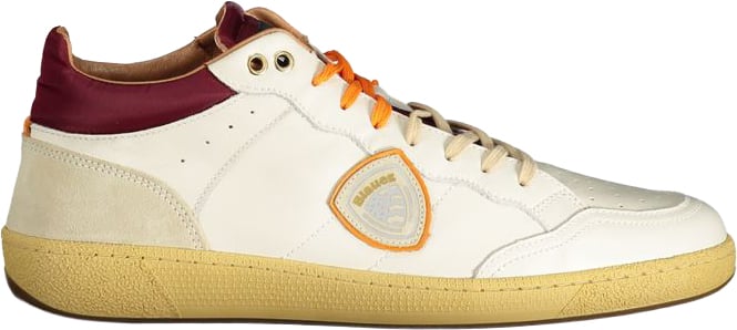Blauer White Leather Men's Sneaker