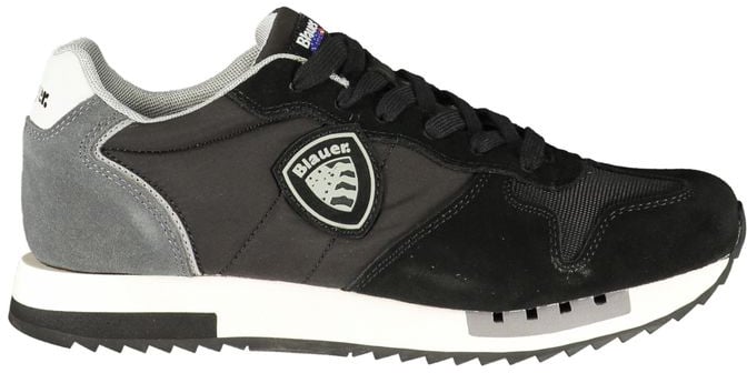 Blauer Black Polyurethane Men's Sneaker
