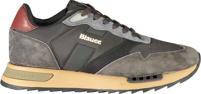 Blauer Nero Polyurethane Uomo Sneaker