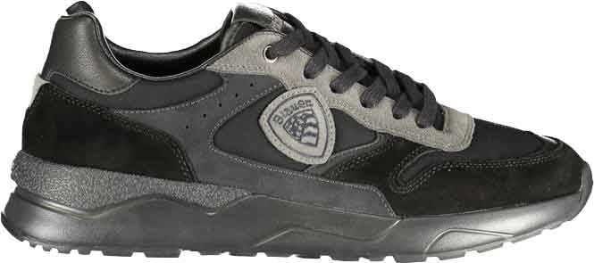 Blauer Nero Polyurethane Uomo Sneaker