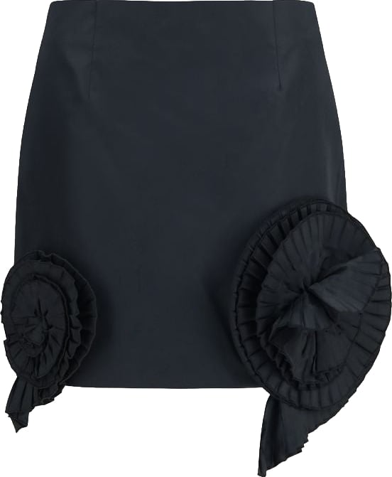 Blumarine Black Polyester Mini Skirt