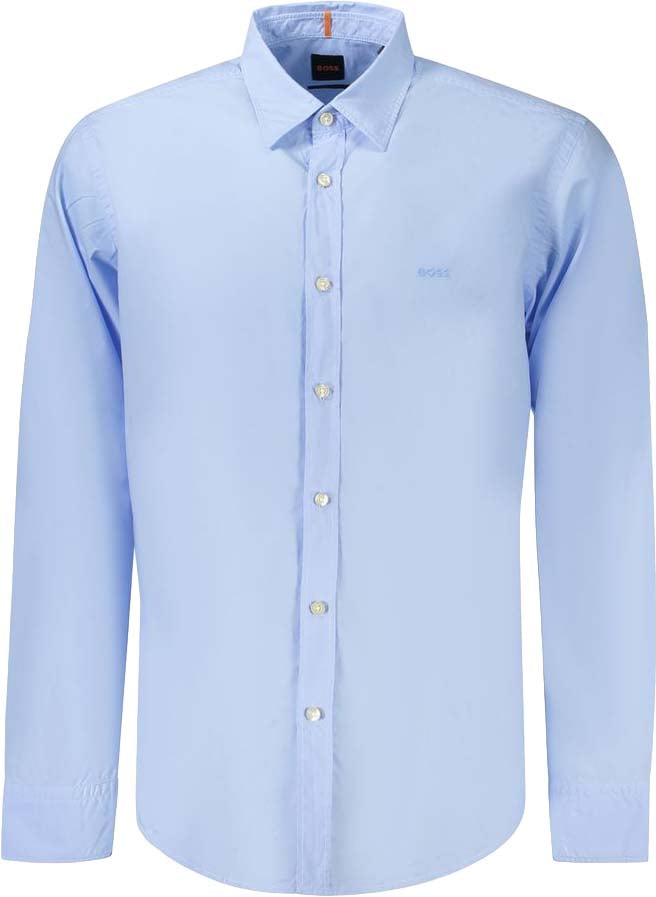 Hugo Boss Azzurro Cotton Men Shirt