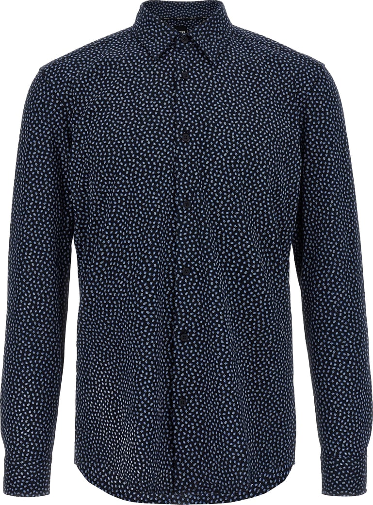 Hugo Boss Blue Cotton Blouse