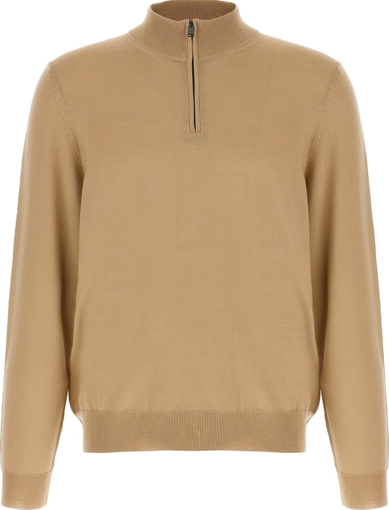 Hugo Boss Beige Virgin Wool Cardigan