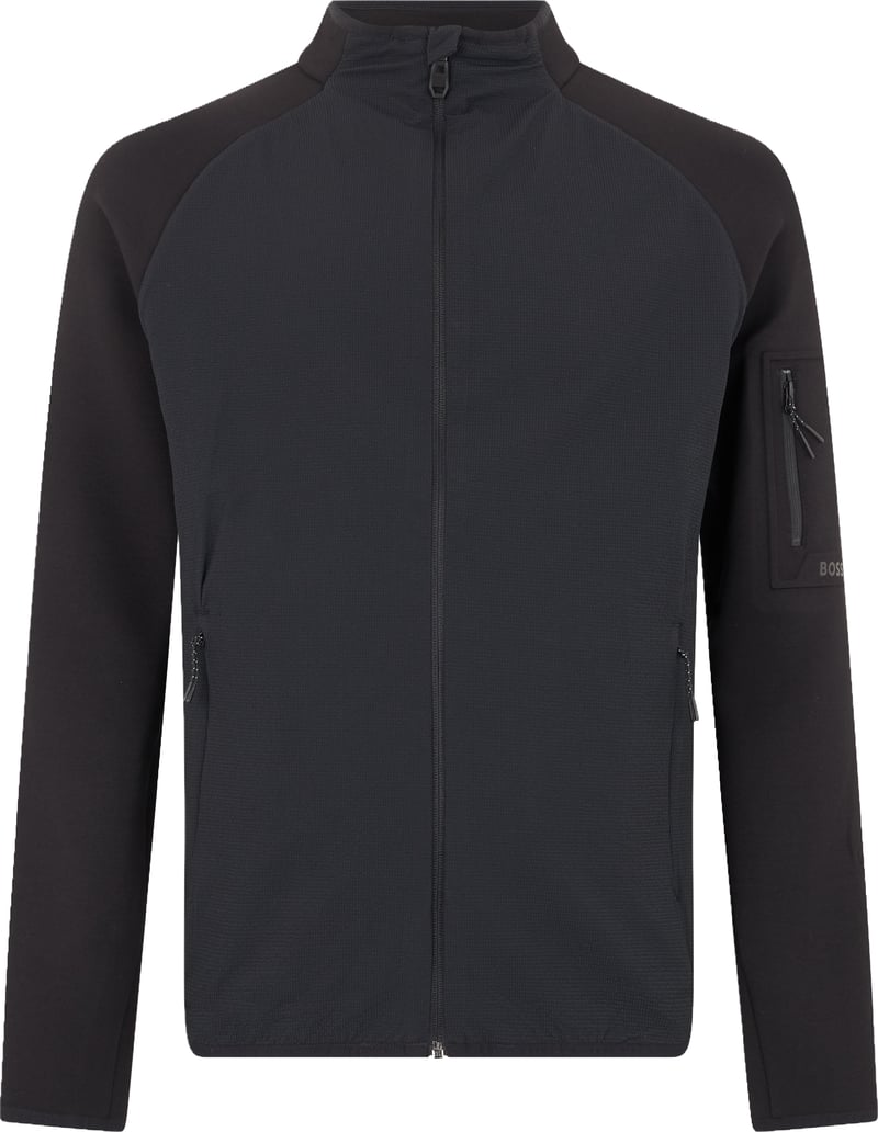 Sweater with high collar and zip