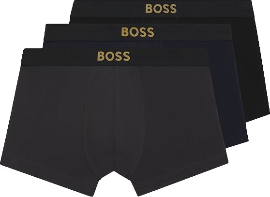 BOSS Trunk 3-Pack Gold Logo G