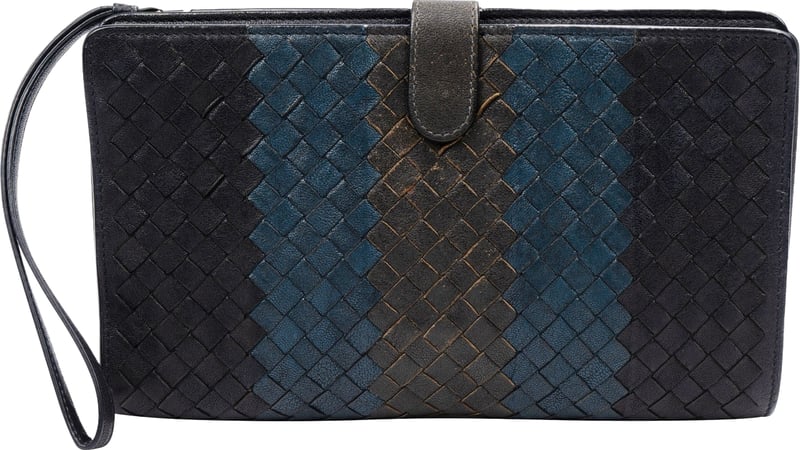 Bottega Veneta Intrecciato Leather Continental Wallet Clutch
